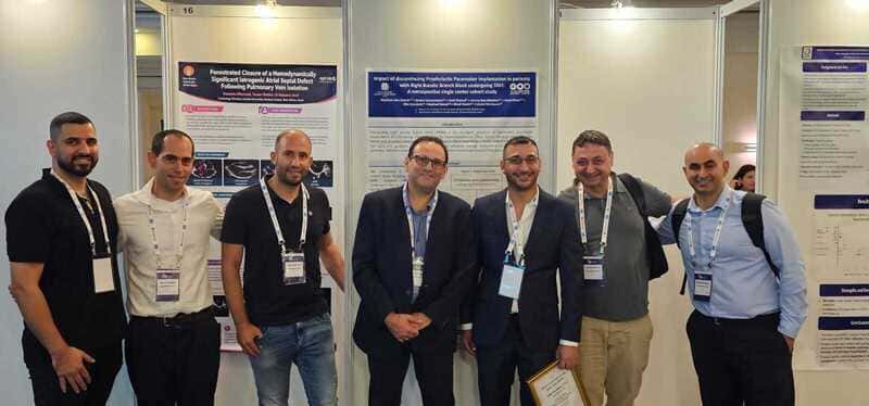 צוות המערך קרדיולוגי בסורוקה בהוהלת פרופ מוטי חיים בכנס